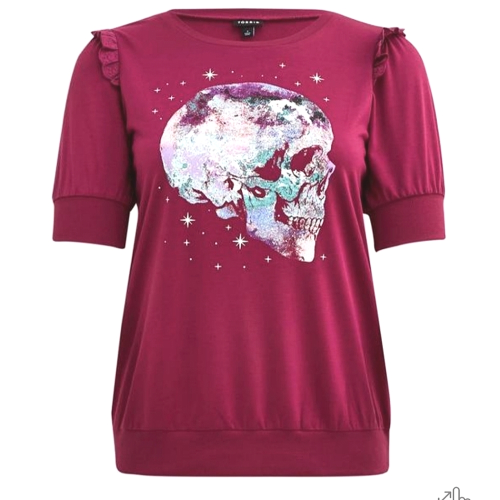 Torrid Graphic Classic Fit Lightweight French Terry Short Sleeve Sweatshirt